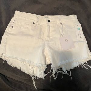 Pistola white denim shorts